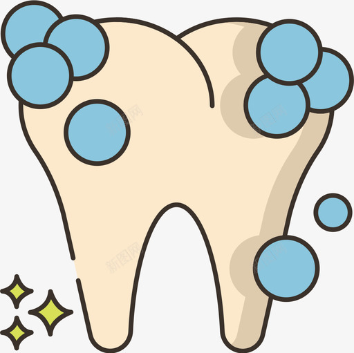 牙齿清洁兽医36线性颜色图标svg_新图网 https://ixintu.com 兽医 清洁 牙齿 线性 颜色