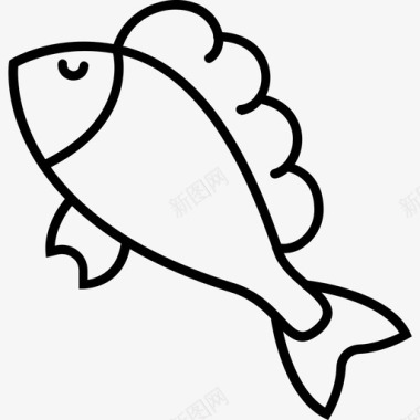鲫鱼鱼食物图标图标