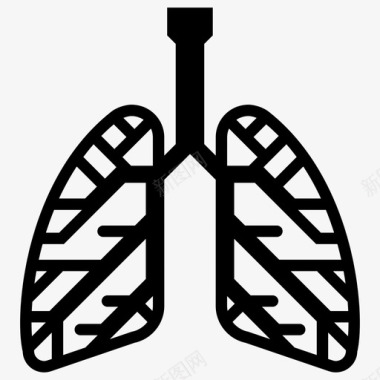 支气管人体器官肺图标图标