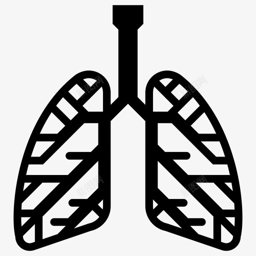 支气管人体器官肺图标svg_新图网 https://ixintu.com 人体 呼吸系统 器官 支气管 铭文