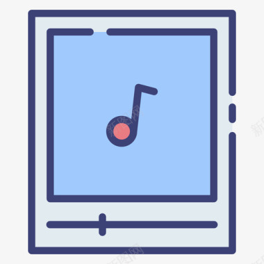 音乐播放器android10线性颜色图标图标