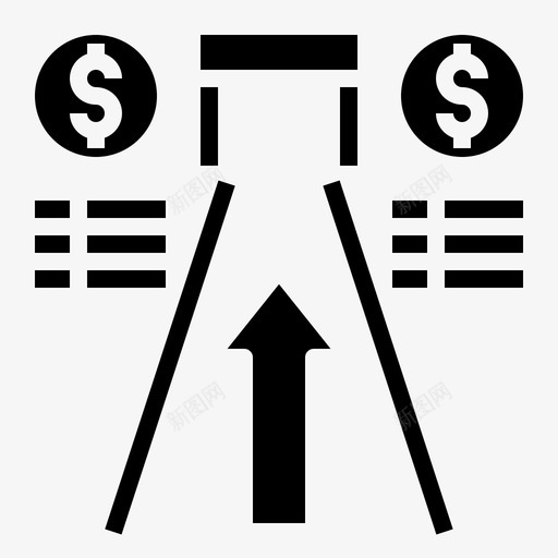 路数经图标svg_新图网 https://ixintu.com 人 技 投 数 经 路 金固集2 银