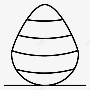 复活节彩蛋大自然图标图标