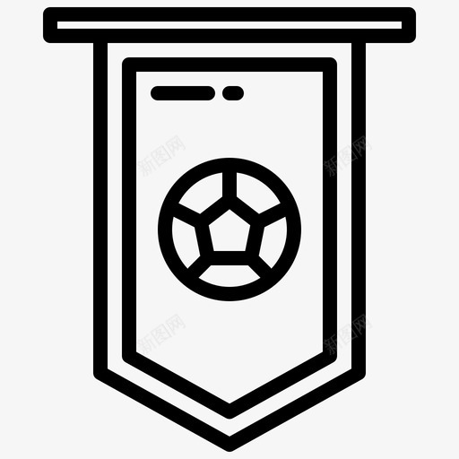 足球足球55直线型图标svg_新图网 https://ixintu.com 直线型 足球 足球55