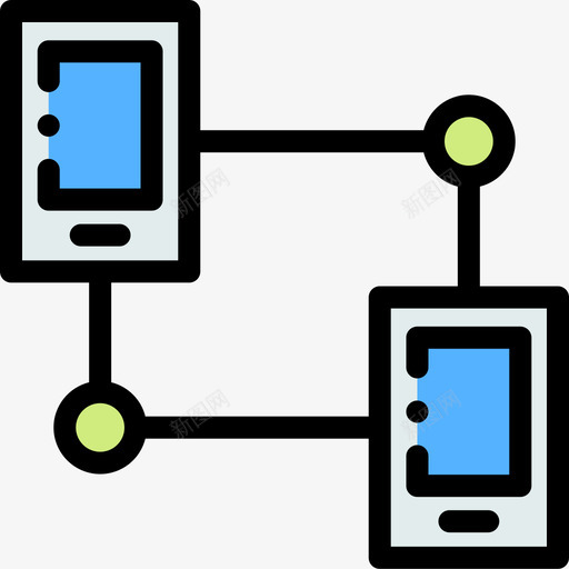 设备网络开发50线性颜色图标svg_新图网 https://ixintu.com 开发 线性 网络 设备 颜色