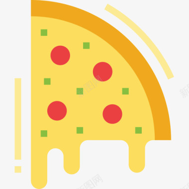 披萨七八派对平铺图标图标