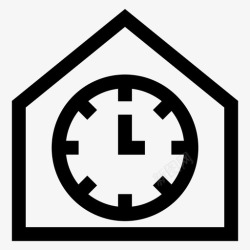 3秒售罄家庭时钟小时秒图标高清图片