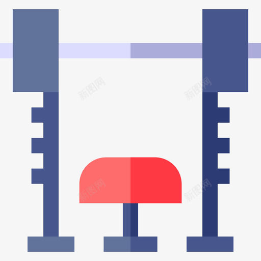 长凳健身111扁平图标svg_新图网 https://ixintu.com 健身111 扁平 长凳
