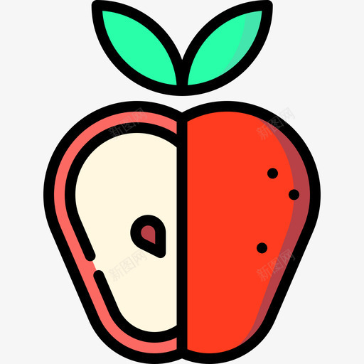 苹果体正6线形颜色图标svg_新图网 https://ixintu.com 体正6 线形颜色 苹果