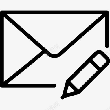 电子邮件编辑信封邮件图标图标