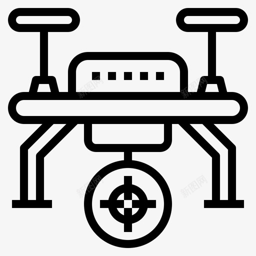 移动目标飞机运动图标svg_新图网 https://ixintu.com 天空 摄影 无人机轮廓 移动目标 视频 运动 飞机