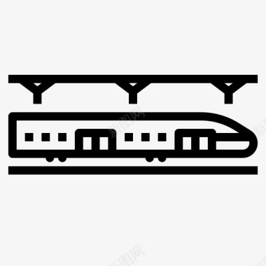 地铁公共铁路图标图标