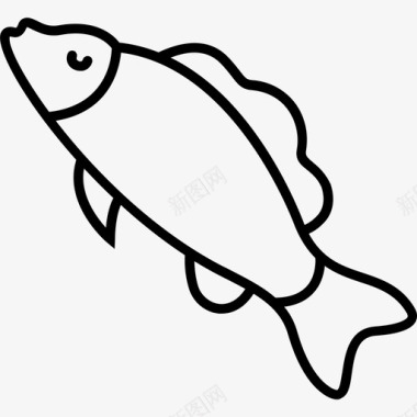 鲑鱼鲤鱼鱼图标图标