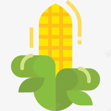 玉米农场49平坦图标图标