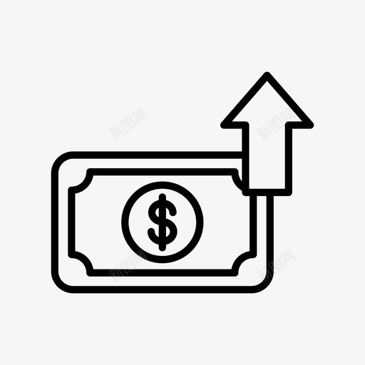 增加金钱图标svg_新图网 https://ixintu.com 图标 增加 金钱
