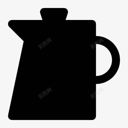 咖啡壶服务器厨师饮料图标svg_新图网 https://ixintu.com 厨师 厨房 厨房2 咖啡壶服务器 工具 玻璃 饮料