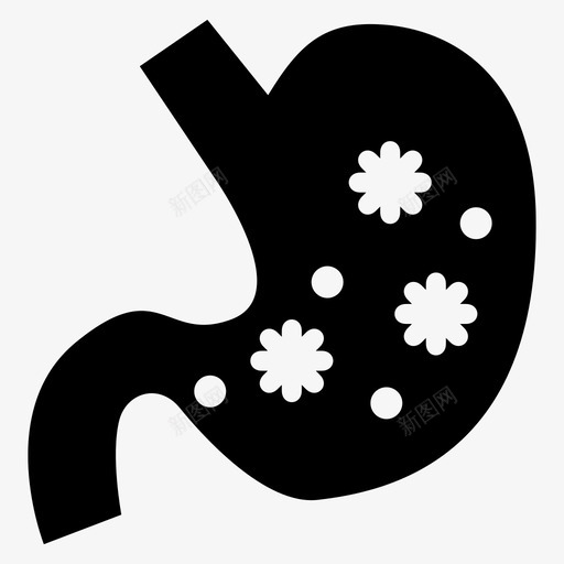 胃身体疾病图标svg_新图网 https://ixintu.com 健康 医疗 疾病 胃痛 身体