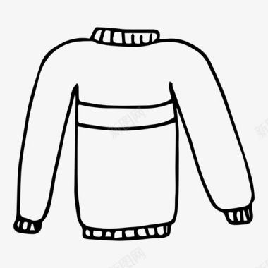 毛衣衣服夹克图标图标