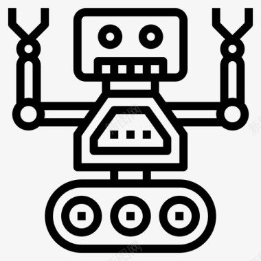 机器人机器人49线性图标图标