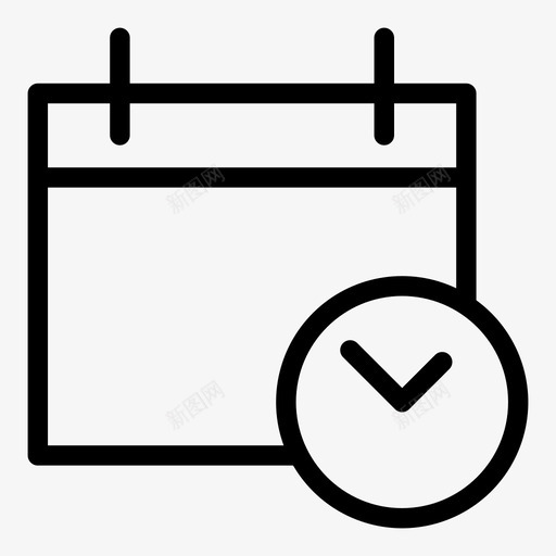 日程表日历每日图标svg_新图网 https://ixintu.com ol 事件 安全 数据库 日历 日程表 时间表 每日 配置