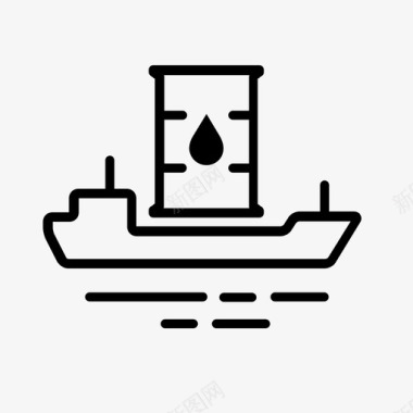石油运输货物液体图标图标