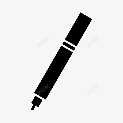 钢笔铅笔签名图标svg_新图网 https://ixintu.com 书写 办公 字形 应用 签名 钢笔 铅笔
