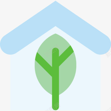 生态住宅建筑和房地产2公寓图标图标