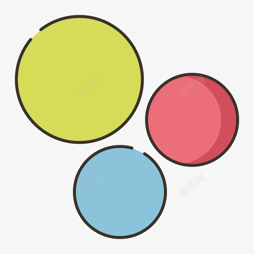 气泡信息图4线性颜色图标svg_新图网 https://ixintu.com 信息 气泡 线性 颜色