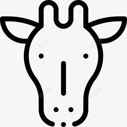 长颈鹿动物80直系图标svg_新图网 https://ixintu.com 动物 直系 长颈鹿