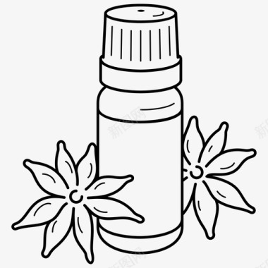 茴香油芳香疗法精油图标图标