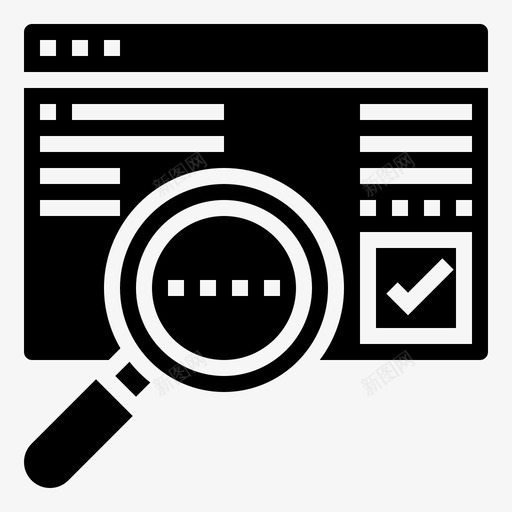 检测文件和文件27字形图标svg_新图网 https://ixintu.com 字形 文件和文件27 检测