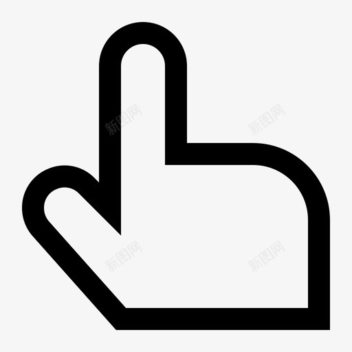 手点击光标图标svg_新图网 https://ixintu.com 光标 多媒体 手 指针 支付 点击 鼠标