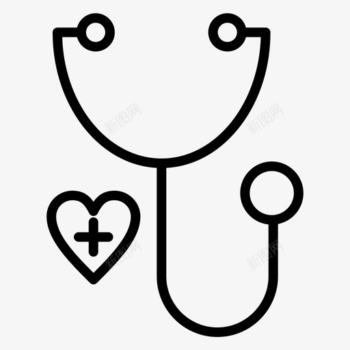 医生心脏医疗图标svg_新图网 https://ixintu.com 医生 医疗 常规 心脏 理疗 线组