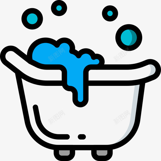浴缸养育儿童5线性颜色图标svg_新图网 https://ixintu.com 儿童 养育 浴缸 线性 颜色
