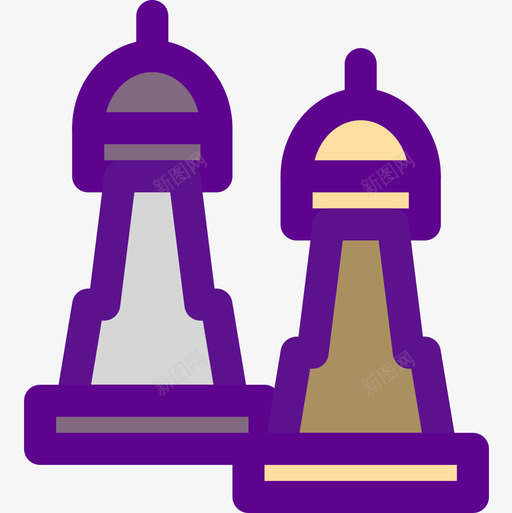 国际象棋数字营销132线性颜色图标svg_新图网 https://ixintu.com 国际象棋 数字营销132 线性颜色
