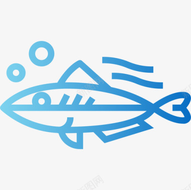 鲭鱼海鲜4梯度图标图标