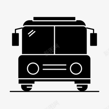 公共汽车目的地公共图标图标