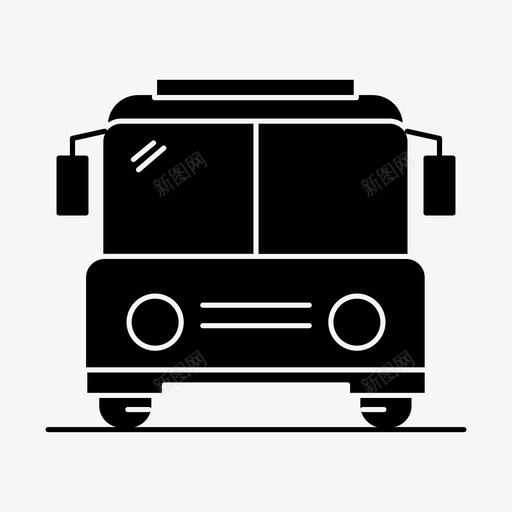 公共汽车目的地公共图标svg_新图网 https://ixintu.com 交通 交通设施 公共 公共汽车 旅游 目的地
