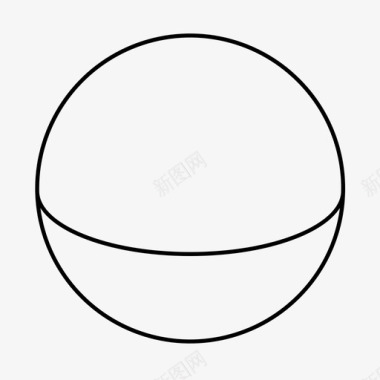 球三维几何图标图标
