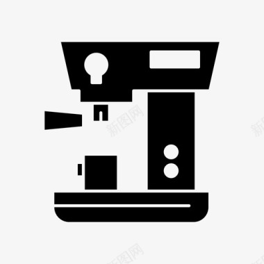 咖啡机浓缩咖啡机厨房图标图标