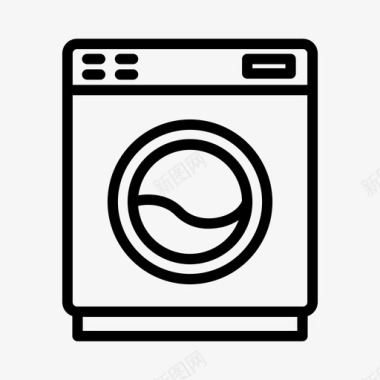 洗衣机家用20直列式图标图标