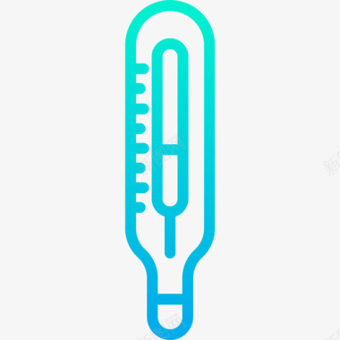 体温计医用157梯度图标图标