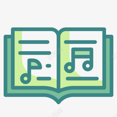 音乐大学课程双音图标图标