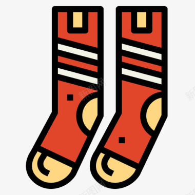 袜子滑板3线颜色图标图标