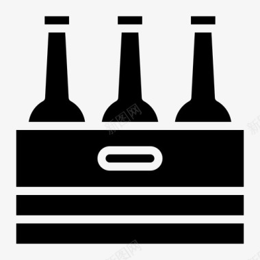 啤酒饮料47字形图标图标
