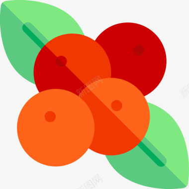 浆果水果和蔬菜32扁平图标图标