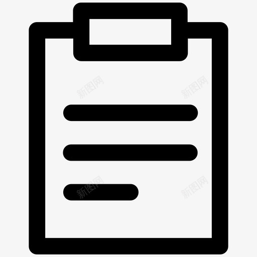 文件列表剪贴板文档图标svg_新图网 https://ixintu.com 列表 剪贴板 图标 常规 数据 文件 文档