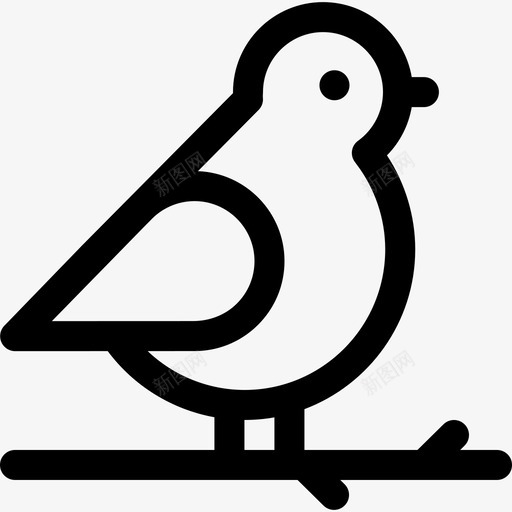 鸟弹簧47直线型图标svg_新图网 https://ixintu.com 弹簧47 直线型 鸟