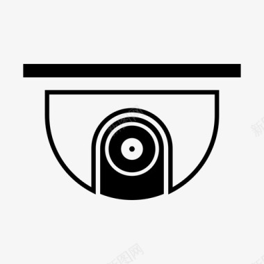 安全摄像头摄像机天花板摄像头图标图标