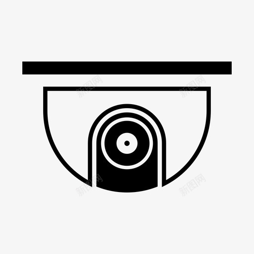 安全摄像头摄像机天花板摄像头图标svg_新图网 https://ixintu.com 天花板 安全 摄像头 摄像机 设备